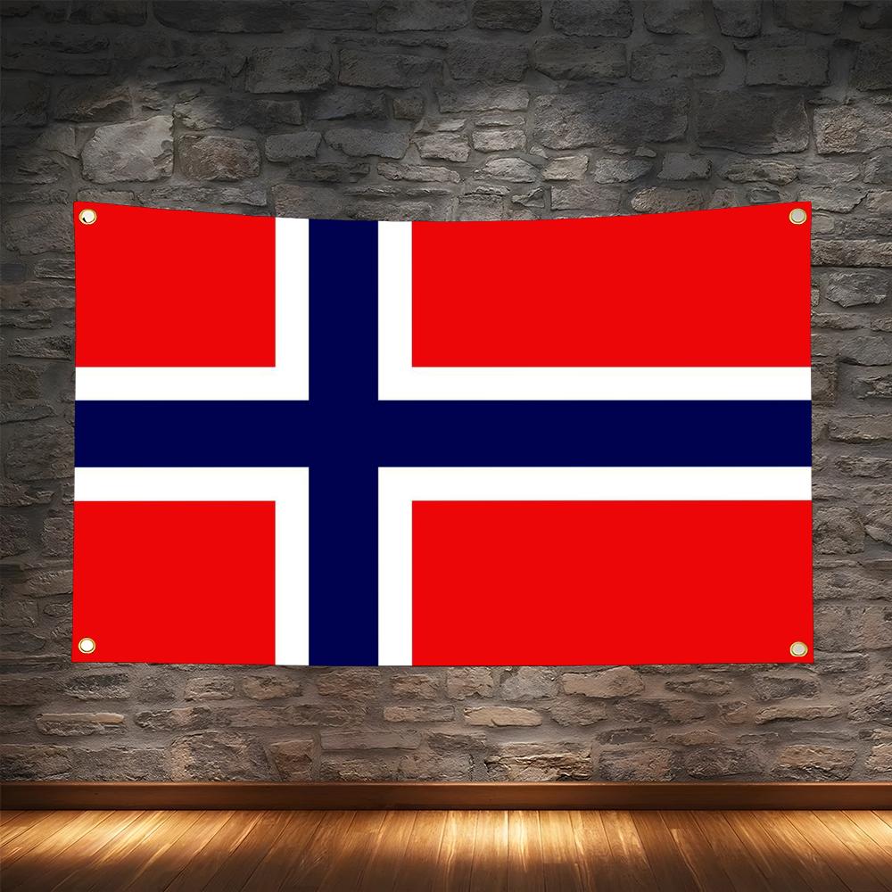 Retro Gaming Banner - 1PC Famous Norway Flags Retro Football