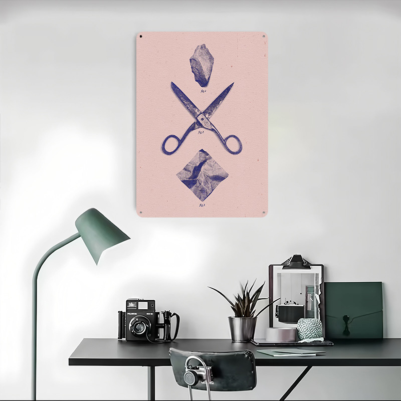 ROCK SCISSORS PAPER Poster Cus - Retro Gaming Wallpaper 评论和价格