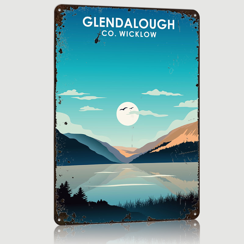 Glendalough Ireland Printed Po - Retro Gaming Ireland 评论和价格