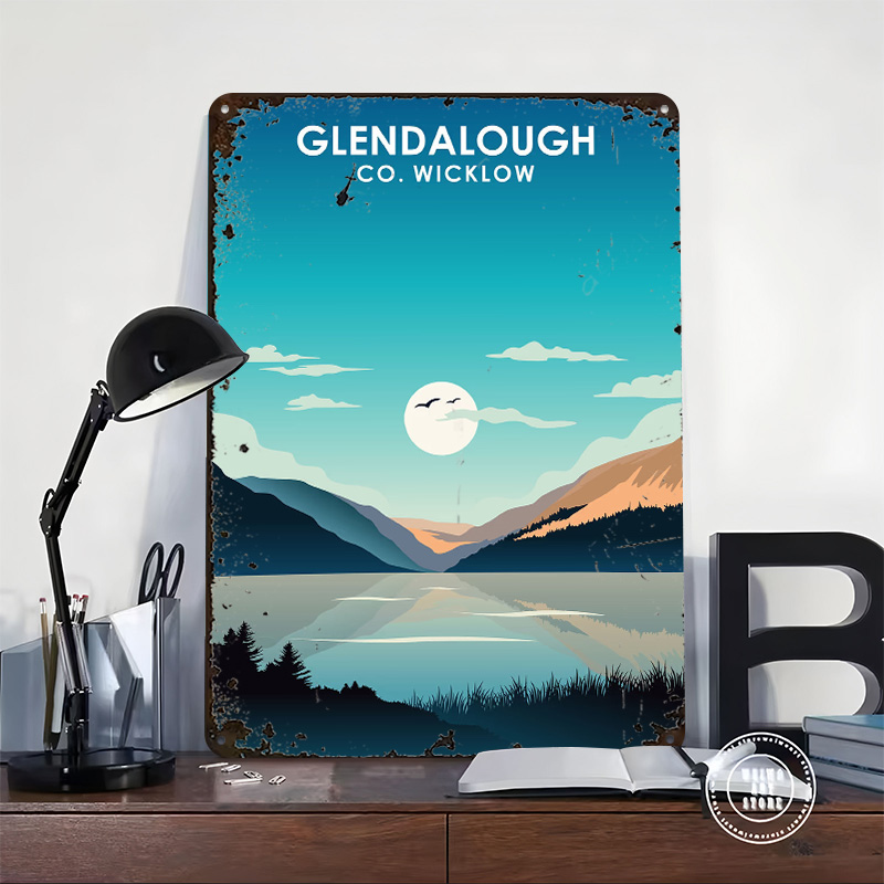Glendalough Ireland Printed Po - Retro Gaming Ireland 评论和价格