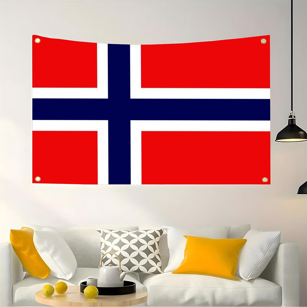 1PC Famous Norway Flags Retro  - Retro Gaming Banner 评论和价格