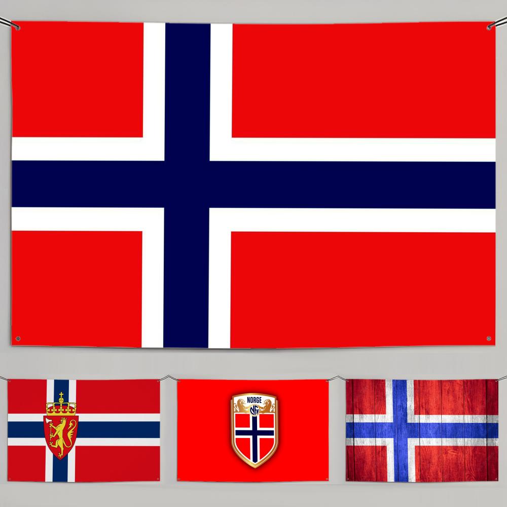 1PC Famous Norway Flags Retro  - Retro Gaming Banner 评论和价格
