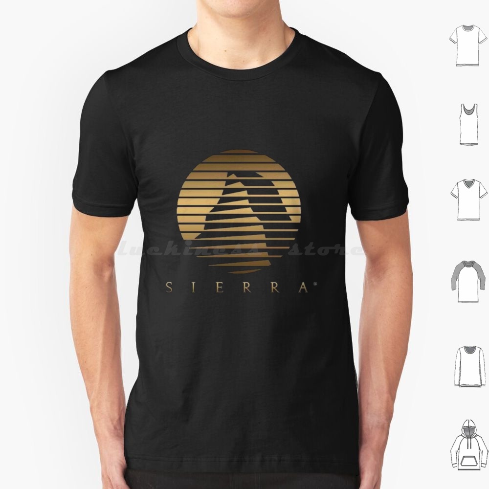 Sierra Logo T Shirt 6xl Cotton - Retro Gaming Life 评论和价格