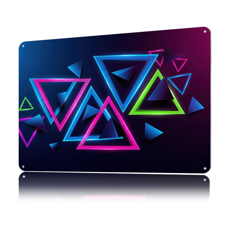 Neon Triangles Abstract Backgr - Background Retro Gaming 评论和价格