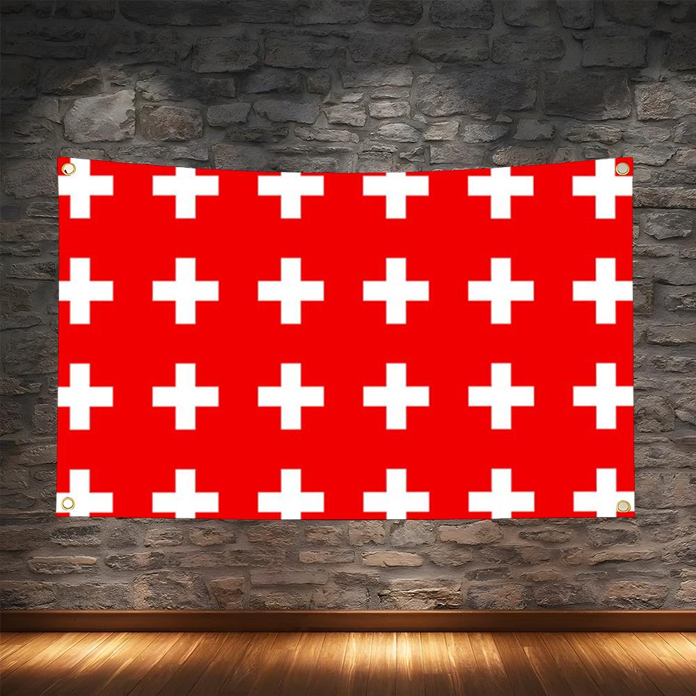 1PC Famous Switzerland Flags R - Retro Gaming Banner 评论和价格