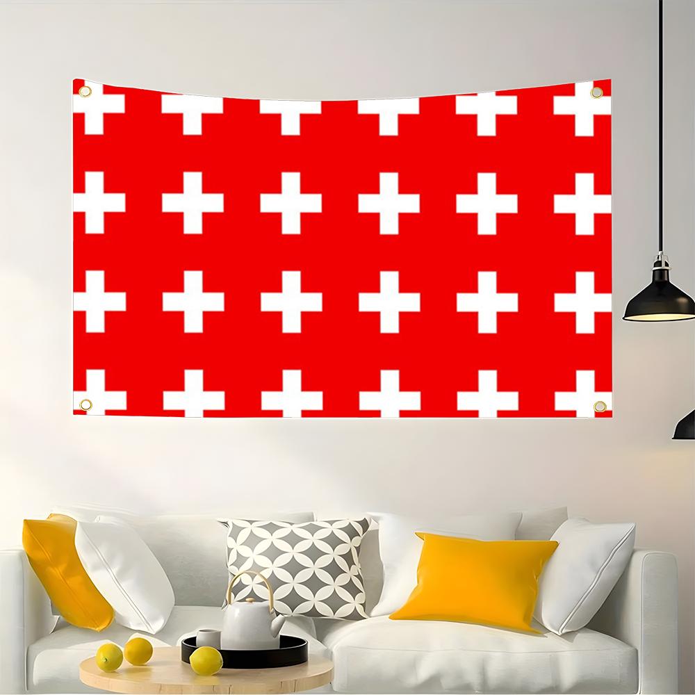 1PC Famous Switzerland Flags R - Retro Gaming Banner 评论和价格