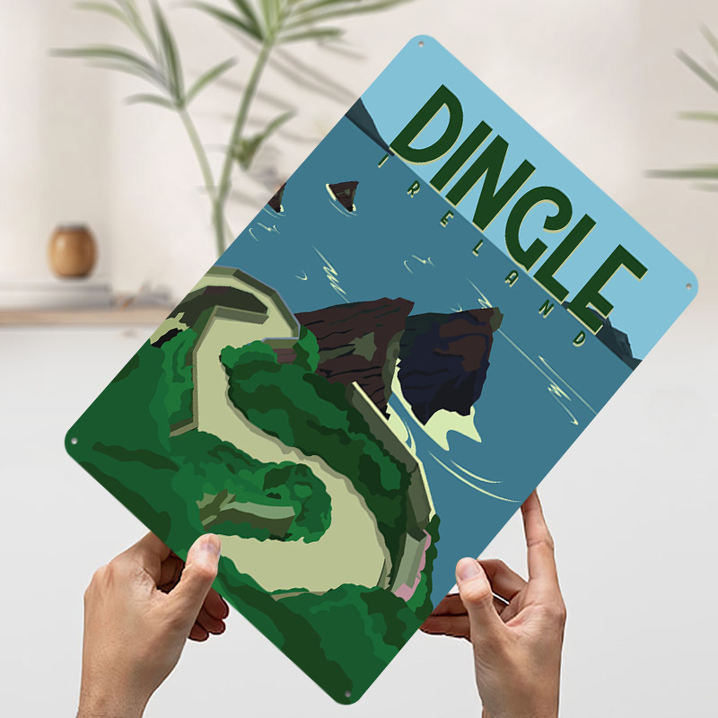Dingle Ireland Travel Printed  - Retro Gaming Ireland 评论和价格