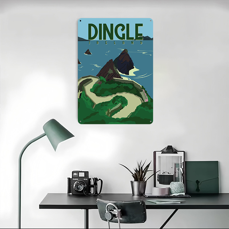 Dingle Ireland Travel Printed  - Retro Gaming Ireland 评论和价格
