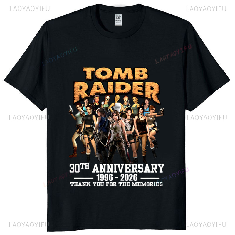Tomb Raider 30th Anniversary U - Retro Gaming T Shirt 评论和价格