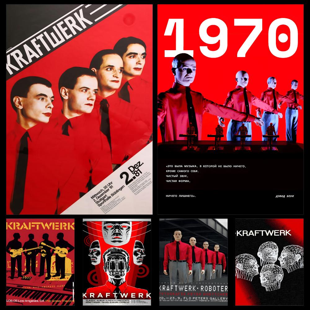 Music Kraftwerk Retro Poster P - Retro Gaming Life 评论和价格