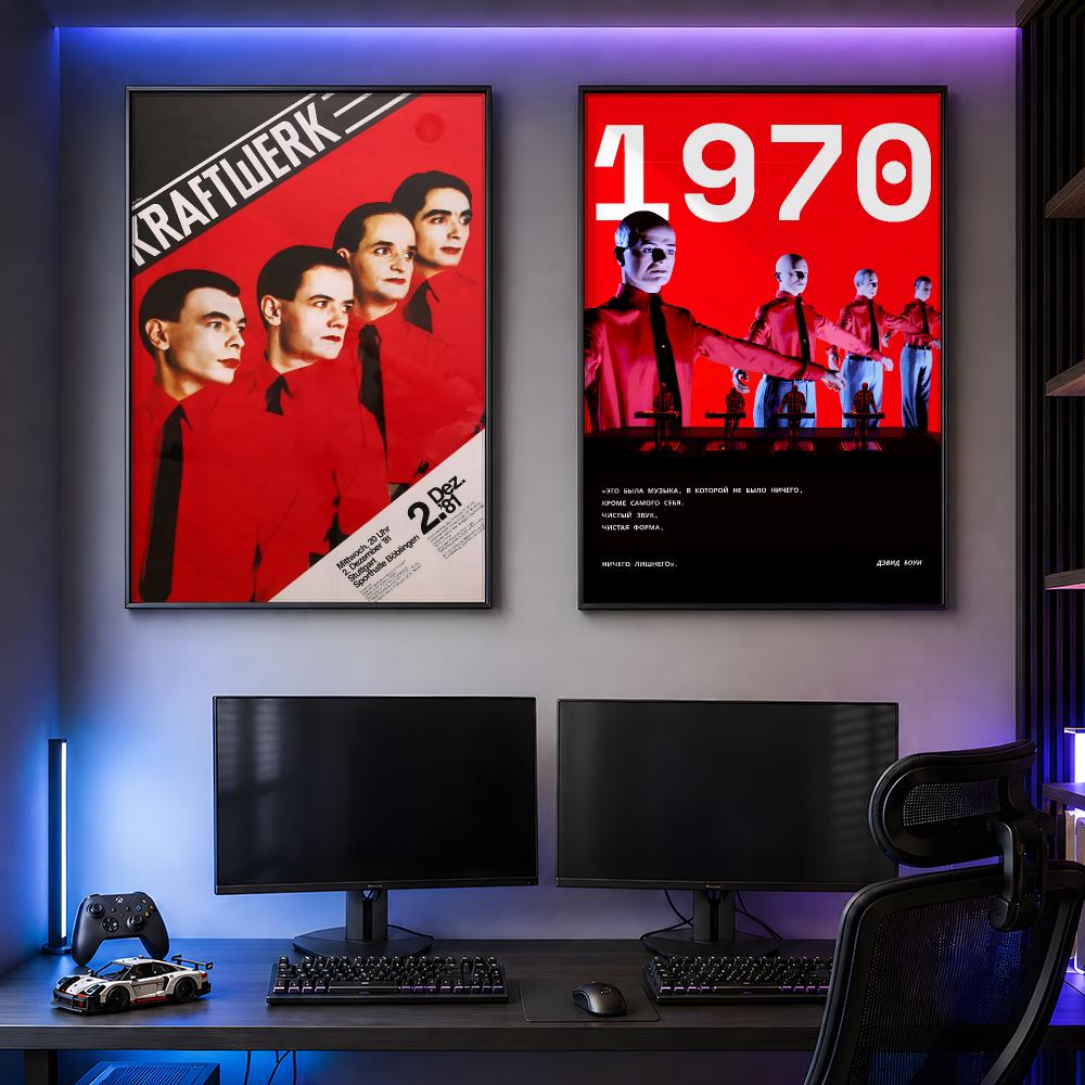 Music Kraftwerk Retro Poster P - Retro Gaming Life 评论和价格