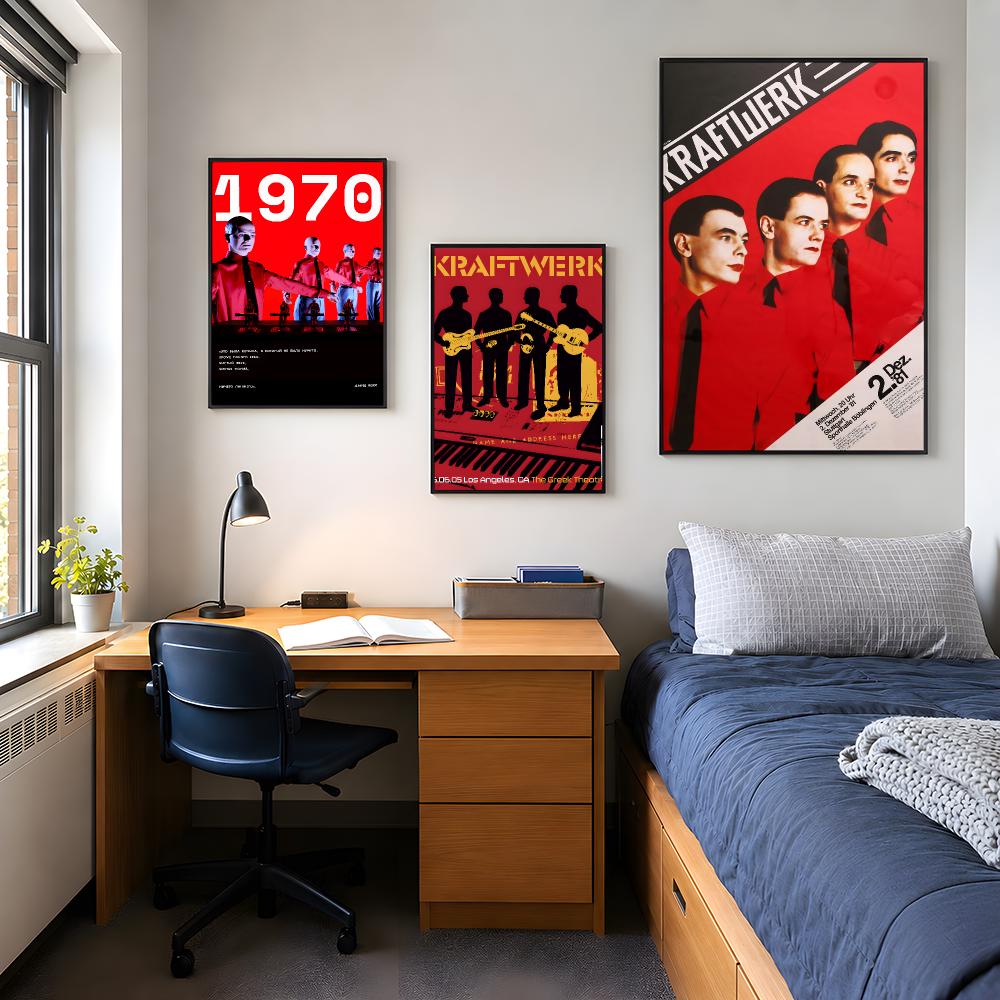 Music Kraftwerk Retro Poster P - Retro Gaming Life 评论和价格