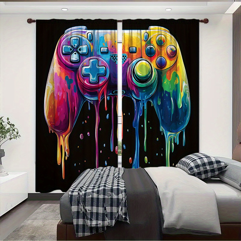 Retro Gaming Controller Curtai - Background Retro Gaming 评论和价格