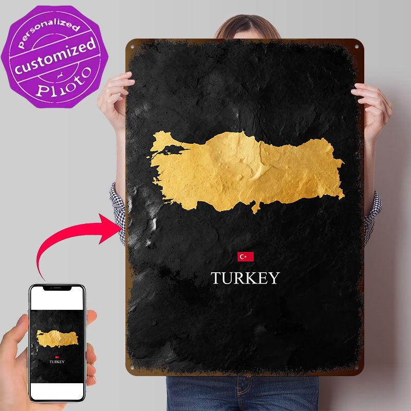 Golden Turkey Map on Black Bac - Background Retro Gaming 评论和价格