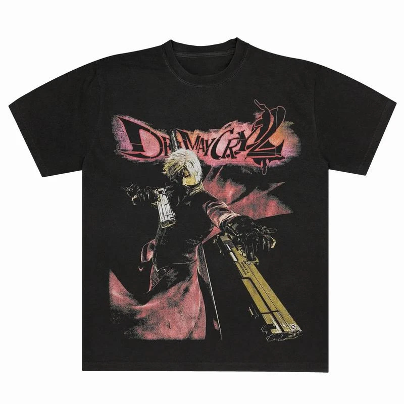 Devil May Cry 2 Dante T-shirt  - Retro Gaming T Shirt 评论和价格