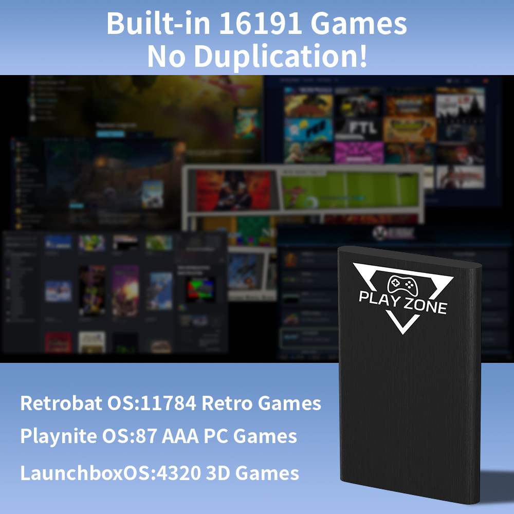 Play Zone 1TB Portable Gaming  - Retro Gaming Emulator Pc 评论和价格