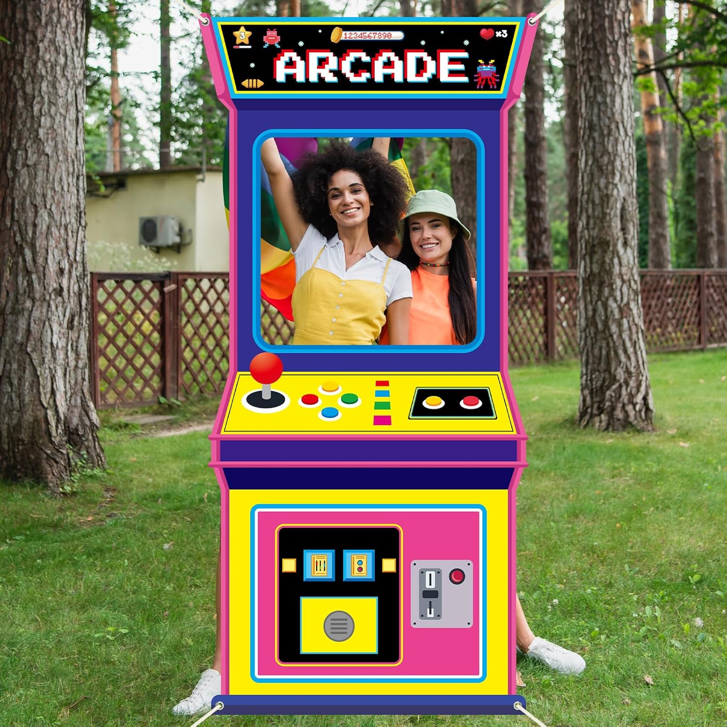 Fabric Arcade Game Photo Backg - Background Retro Gaming 评论和价格