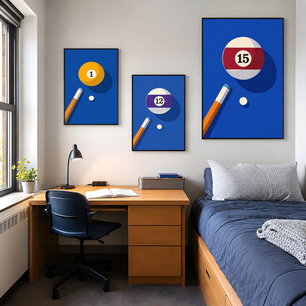 Retro Billiard Balls Pop Art G - Retro Gaming Life 评论和价格