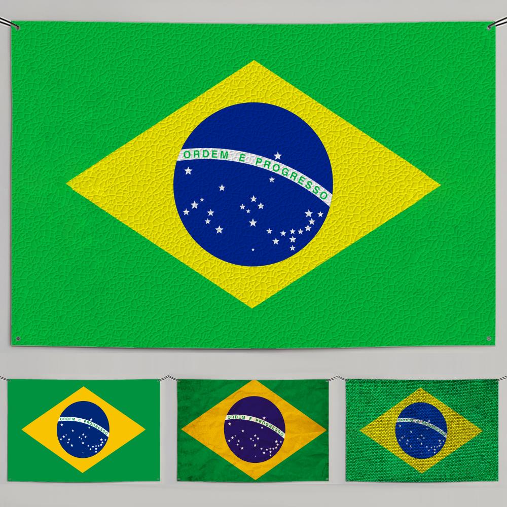 1PC Famosu Brazil Flags Retro  - Retro Gaming Banner 评论和价格