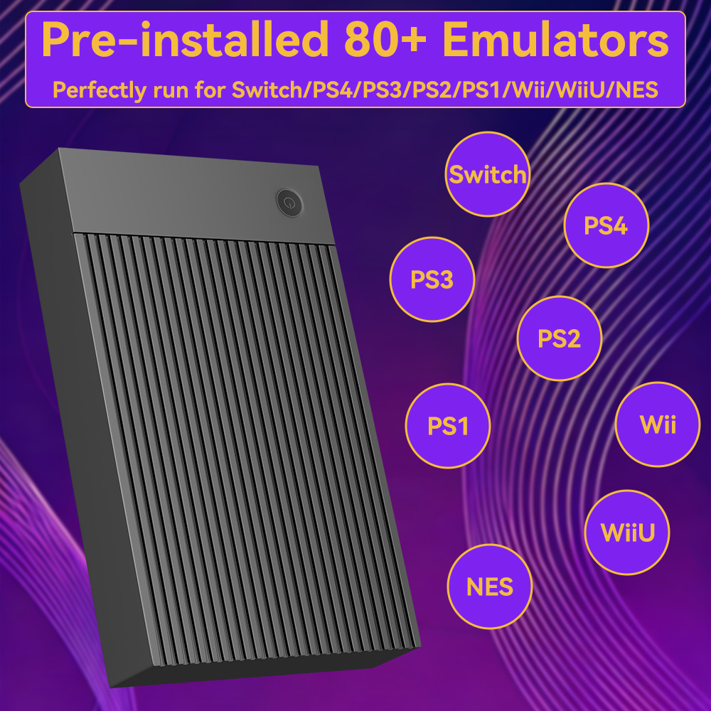 Portable 4TB Gaming HDD with 5 - Retro Gaming Emulator Pc 评论和价格
