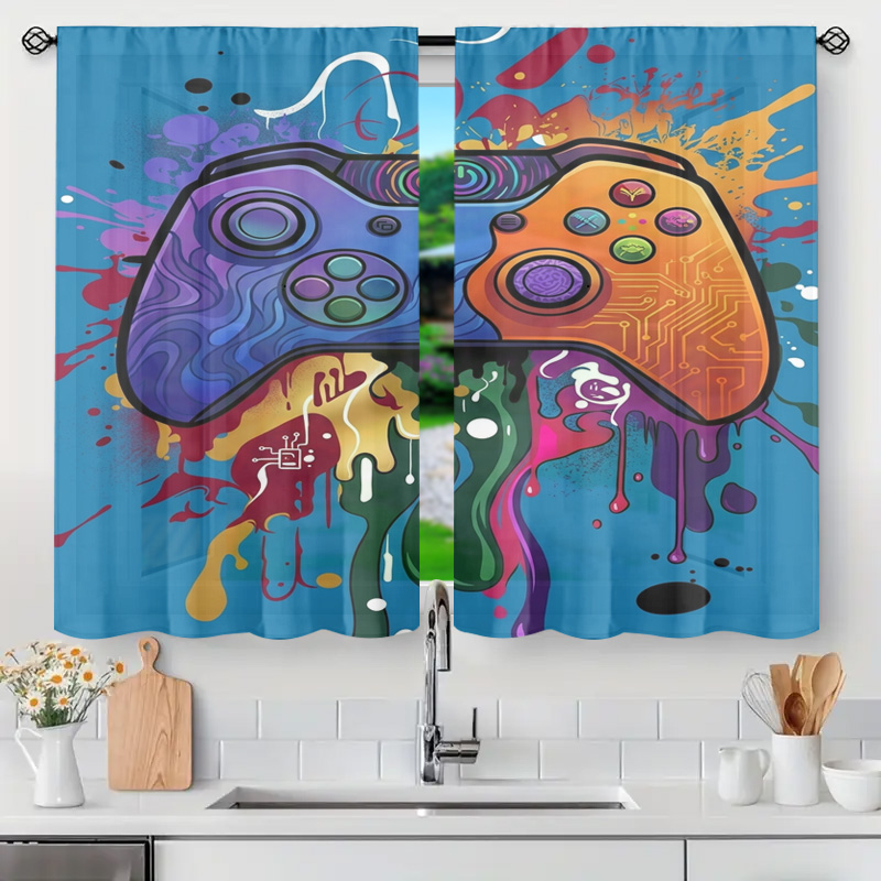 Retro Gaming Curtain Video Gam - Background Retro Gaming 评论和价格
