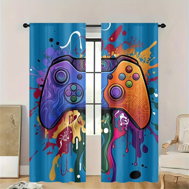 Retro Gaming Curtain Video Gam - Background Retro Gaming 评论和价格