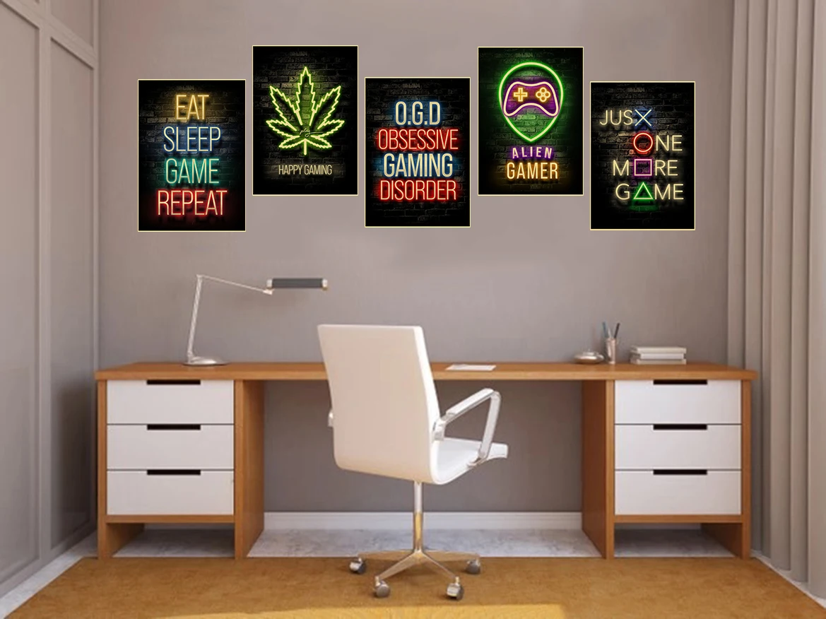 Gaming Posters Game Retro Kraf - Retro Gaming Wallpaper 评论和价格