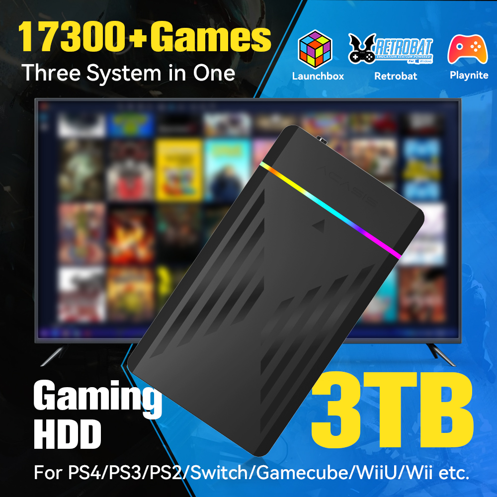 3TB Portable Gaming HDD Launch - Retro Gaming Usb 评论和价格